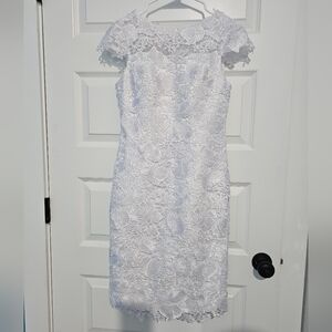 Elegant White Lace Dress